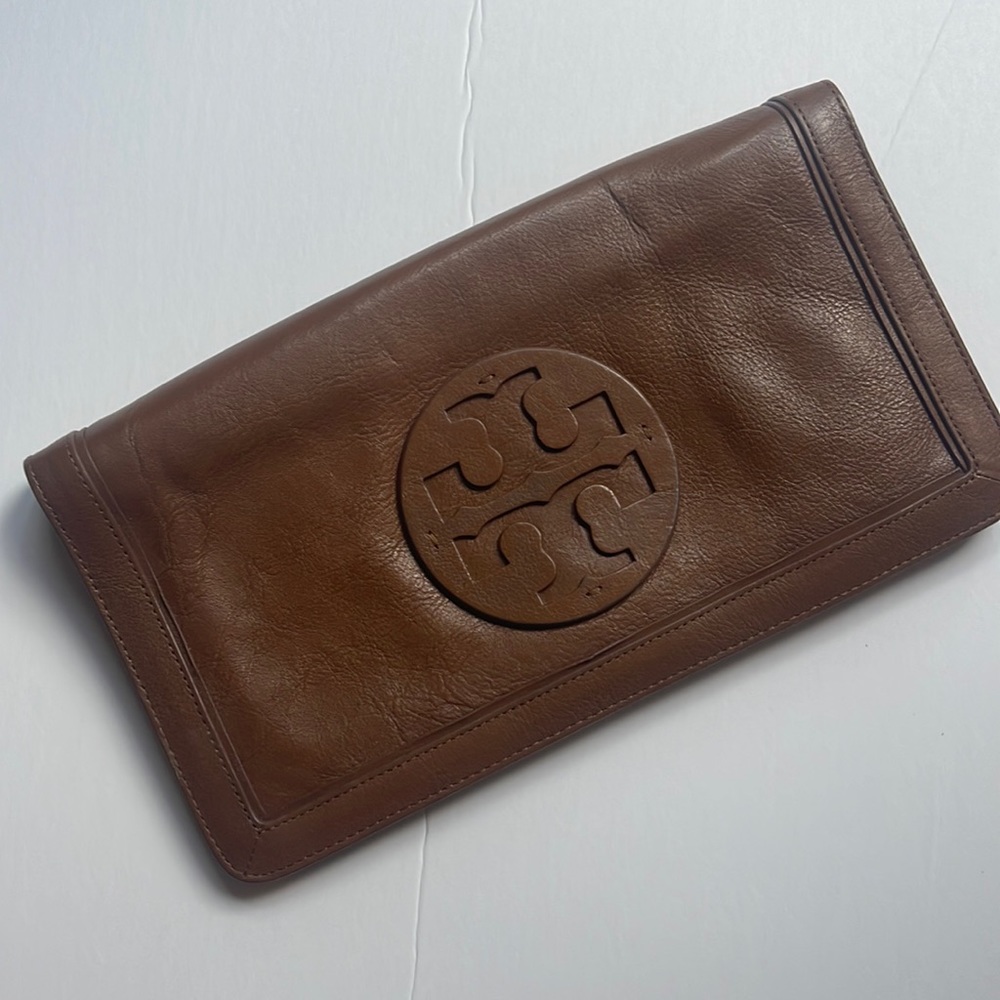 Tory Burch Camel/Tan Color OG Clutch - RARE!